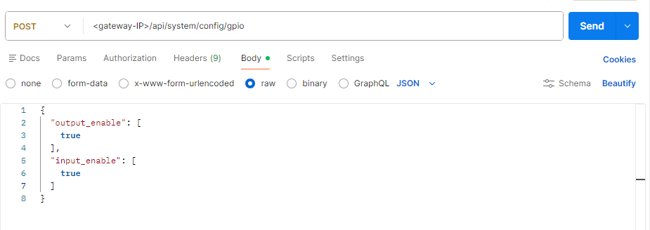 Config gpio