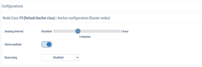 Router configuration