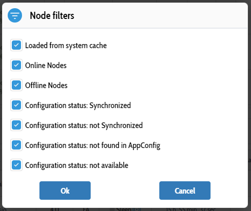 Node filtering