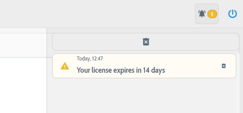 License expiry