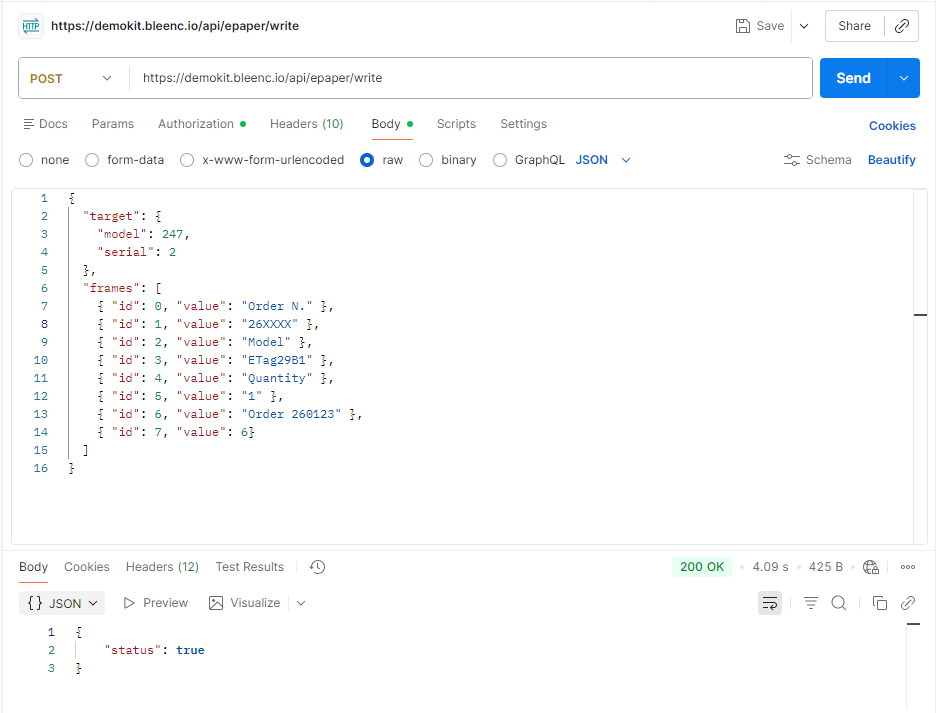 E-paper update via APIs