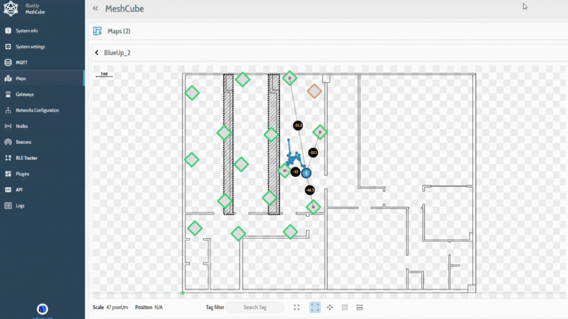 Forklift locator Demo