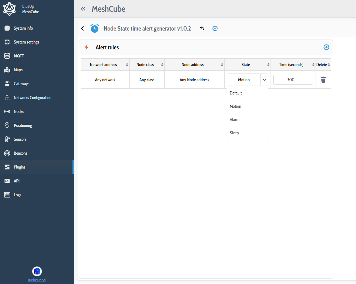 State alert Settings